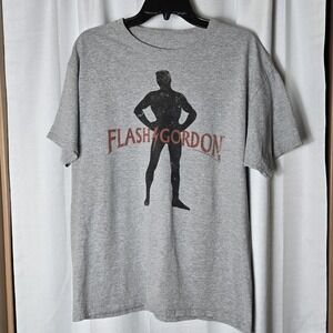 Flash Gordon Silhouette Pose Men's T Shirt Medium EUC